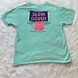 Girls youth Simply Southern shirt, girls medium